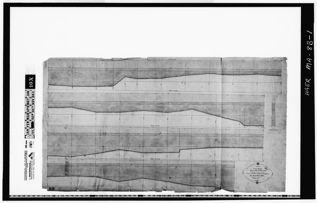 Northern Canal, Great River Wall, Lowell, Middlesex County, MA, photograph filed with the federal survey