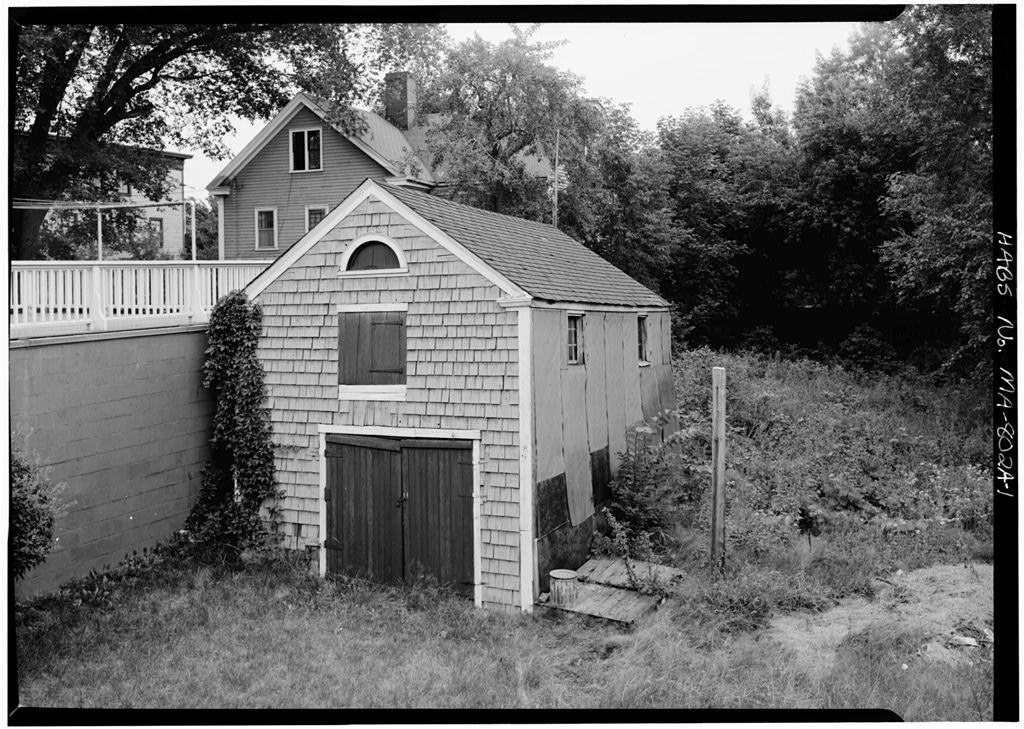 Narbonne Barn, 71 Essex Street, Salem, Essex County, MA, photograph filed with the federal survey
