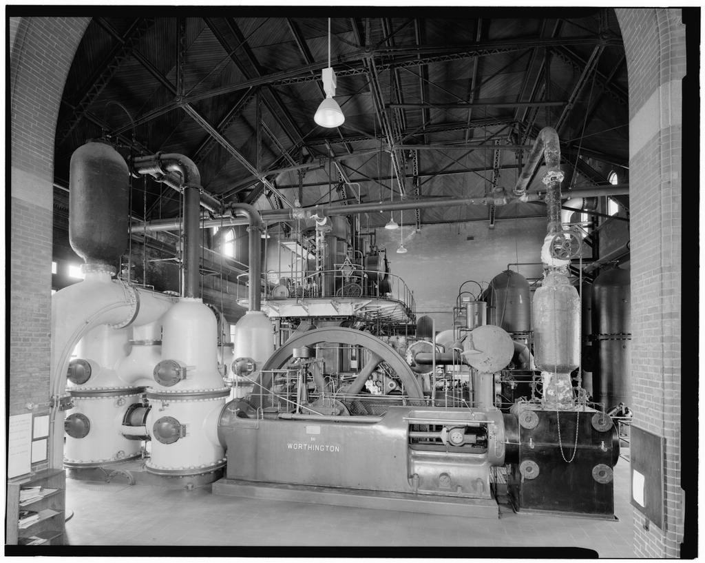 Boston Water Works, Worthington Pump, 2450 Beacon Street, Boston, Suffolk County, MA, photograph filed with the federal survey