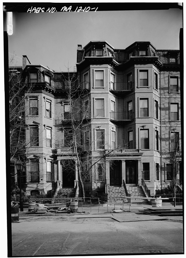 72 Marlborough Street (House), Boston, Suffolk County, MA, photograph filed with the federal survey