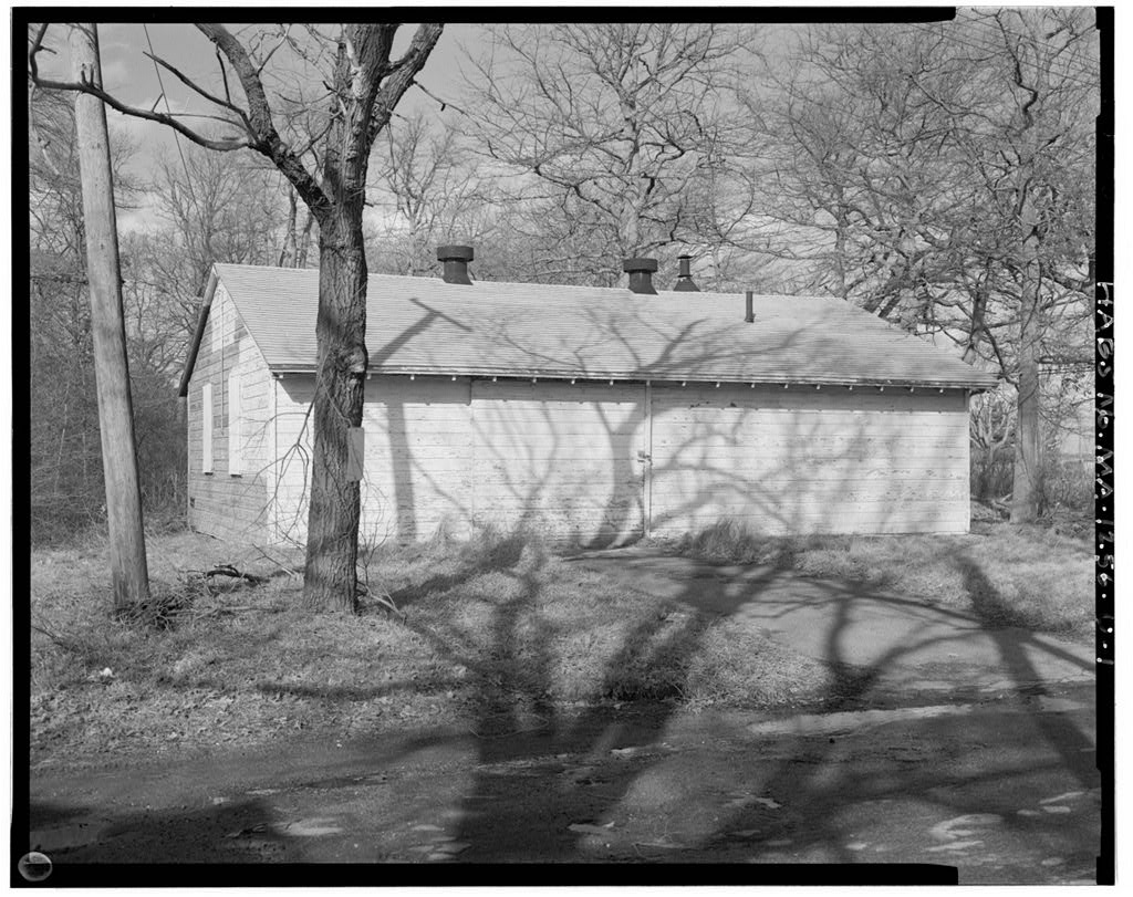 Fort Rodman Military Reservation, Administration Building, North of enlisted men's barracks, New Bedford, Bristol County, MA, photograph filed with the federal survey