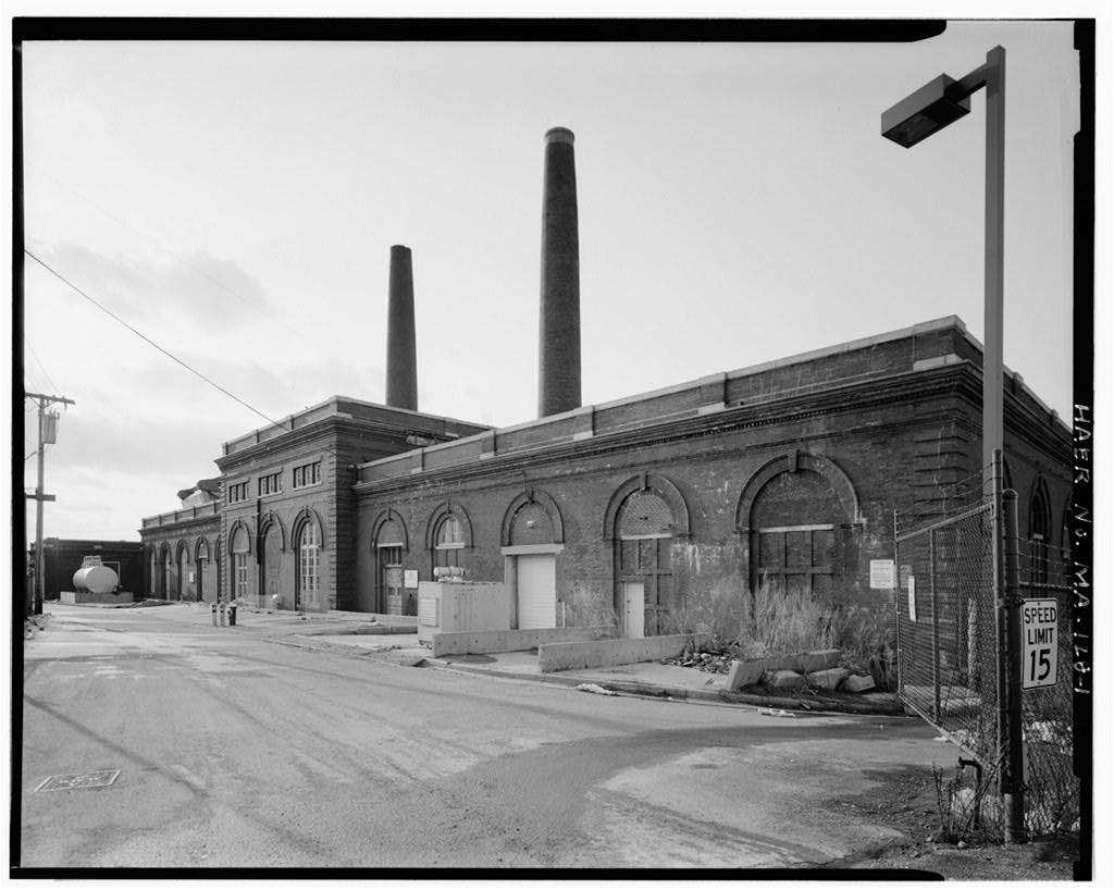 East Boston Steam Pump Station, photograph filed with the federal survey