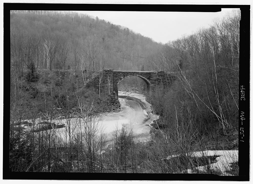 Whistler Bridge No. 4, Becket, Berkshire County, MA, photograph filed with the federal survey