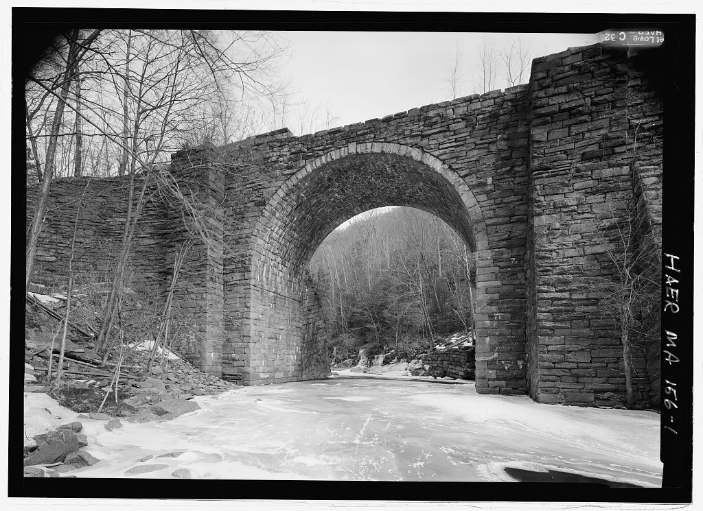 Whistler Bridge No. 5, Becket, Berkshire County, MA, photograph filed with the federal survey