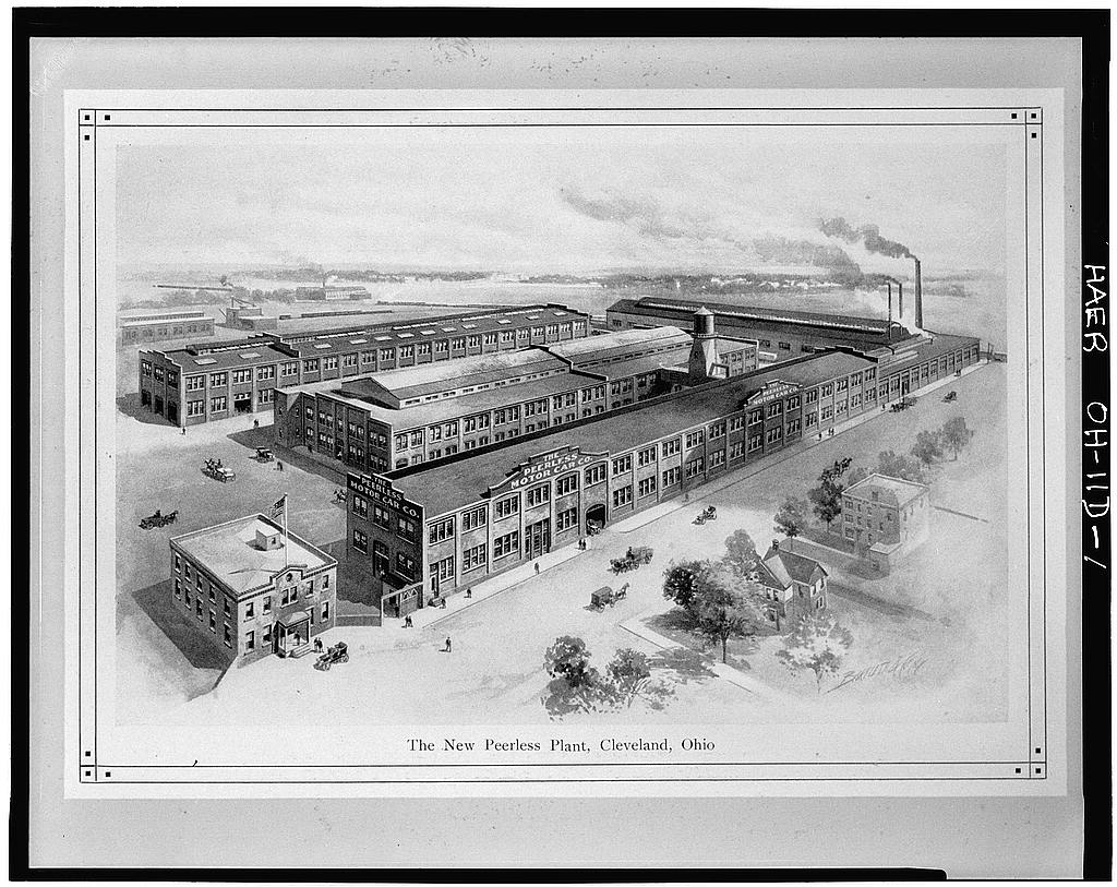 Peerless Motor Car Company, East 93rd Street and Quincy Avenue, Cleveland, Cuyahoga County, OH, photograph filed with the federal survey