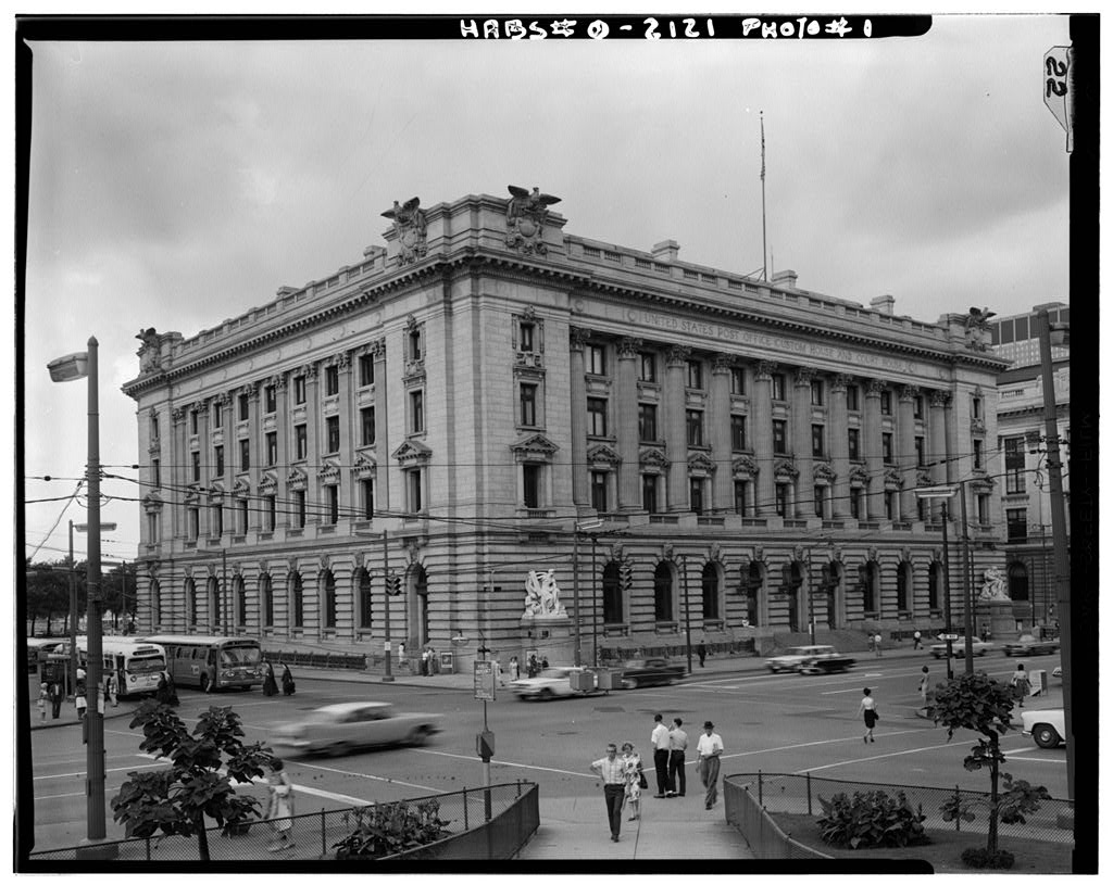 U.S. Post Office, Customs House & Courthouse, Public Square, Cleveland, Cuyahoga County, OH, photograph filed with the federal survey