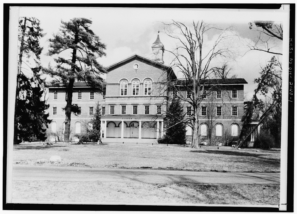 Oxford Female College, Fisher Hall, Miami University Campus, Oxford, Butler County, OH, photograph filed with the federal survey