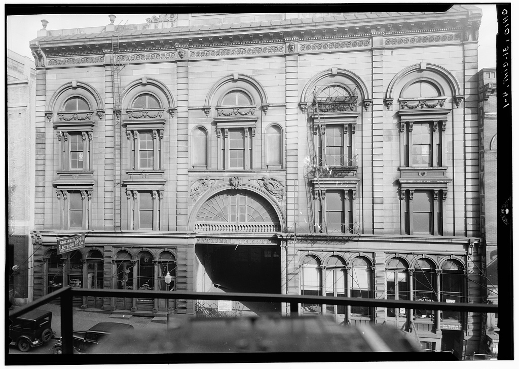 National Theater, 312 Sycamore Street, Cincinnati, Hamilton County, OH, photograph filed with the federal survey