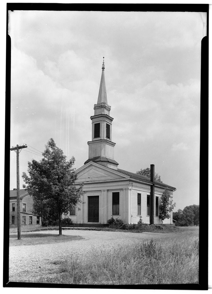 Old Baptist Church, photograph filed with the federal survey