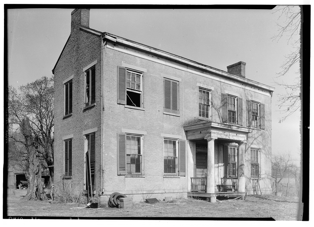 Scott Harrison House, Brower Road, North Bend, Hamilton County, OH, photograph filed with the federal survey