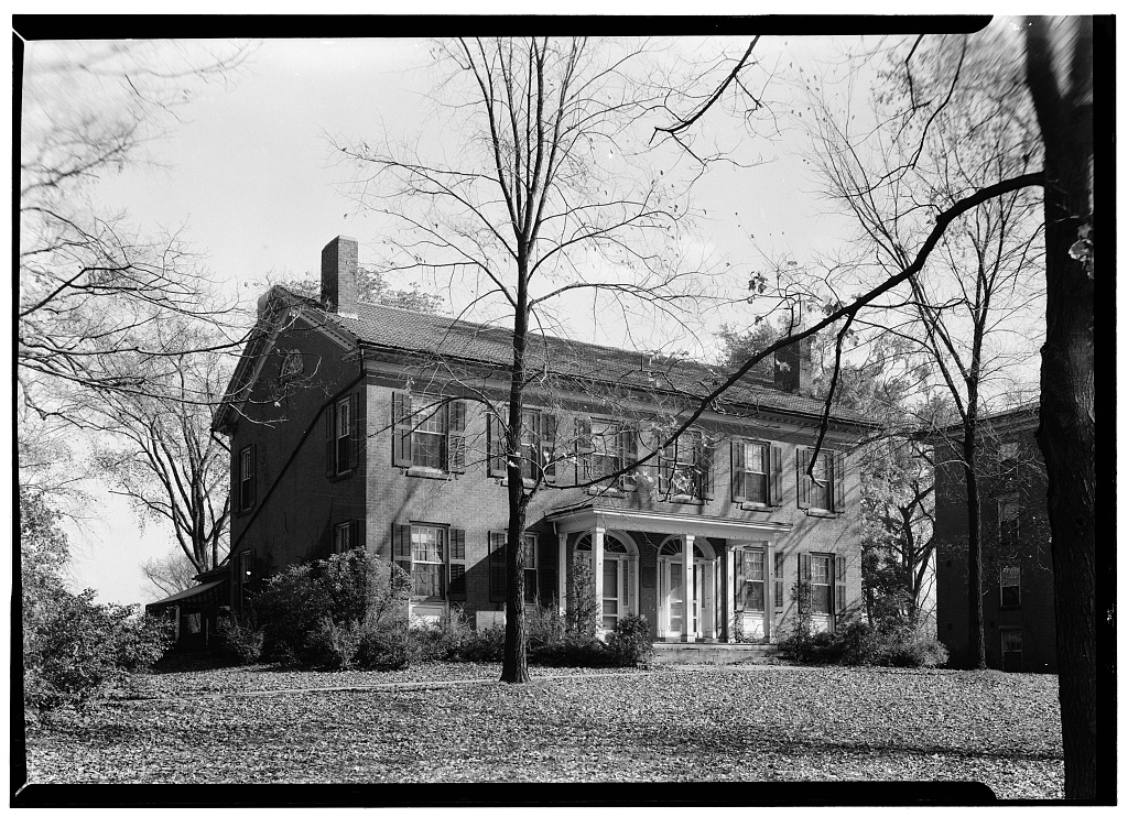 Western Reserve Academy, President's House, Hudson & College Streets, Hudson, Summit County, OH, photograph filed with the federal survey