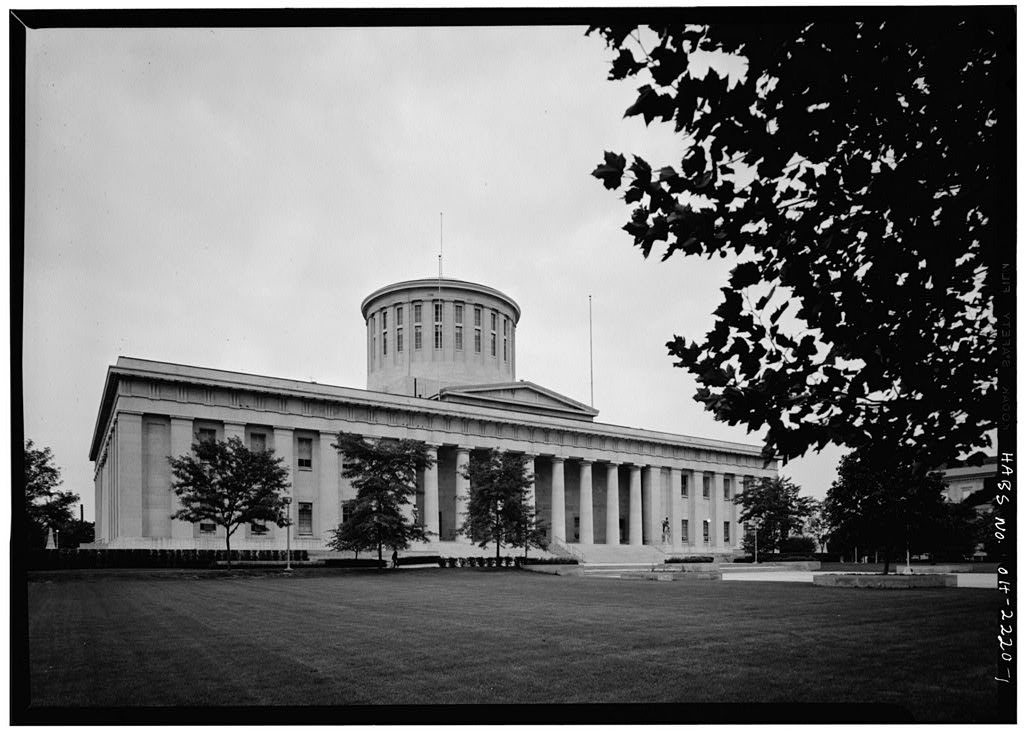 Ohio Statehouse & Annex, High & Broad Streets, Columbus, Franklin County, OH, photograph filed with the federal survey