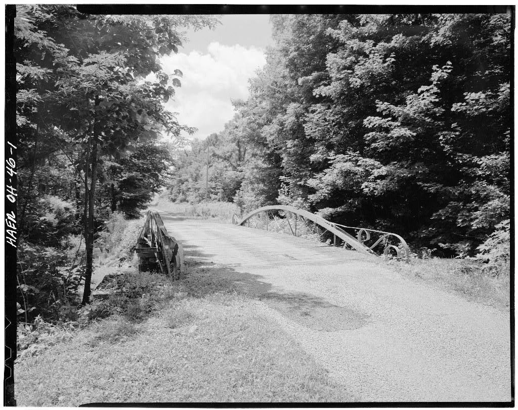 Smith Road Bowstring Arch Bridge, Spanning Sycamore Creek at Smith Road (TR 62), Lykens, Crawford County, OH, photograph filed with the federal survey