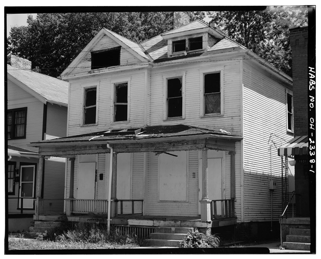 1635-1637 Oak Street (House), photograph filed with the federal survey