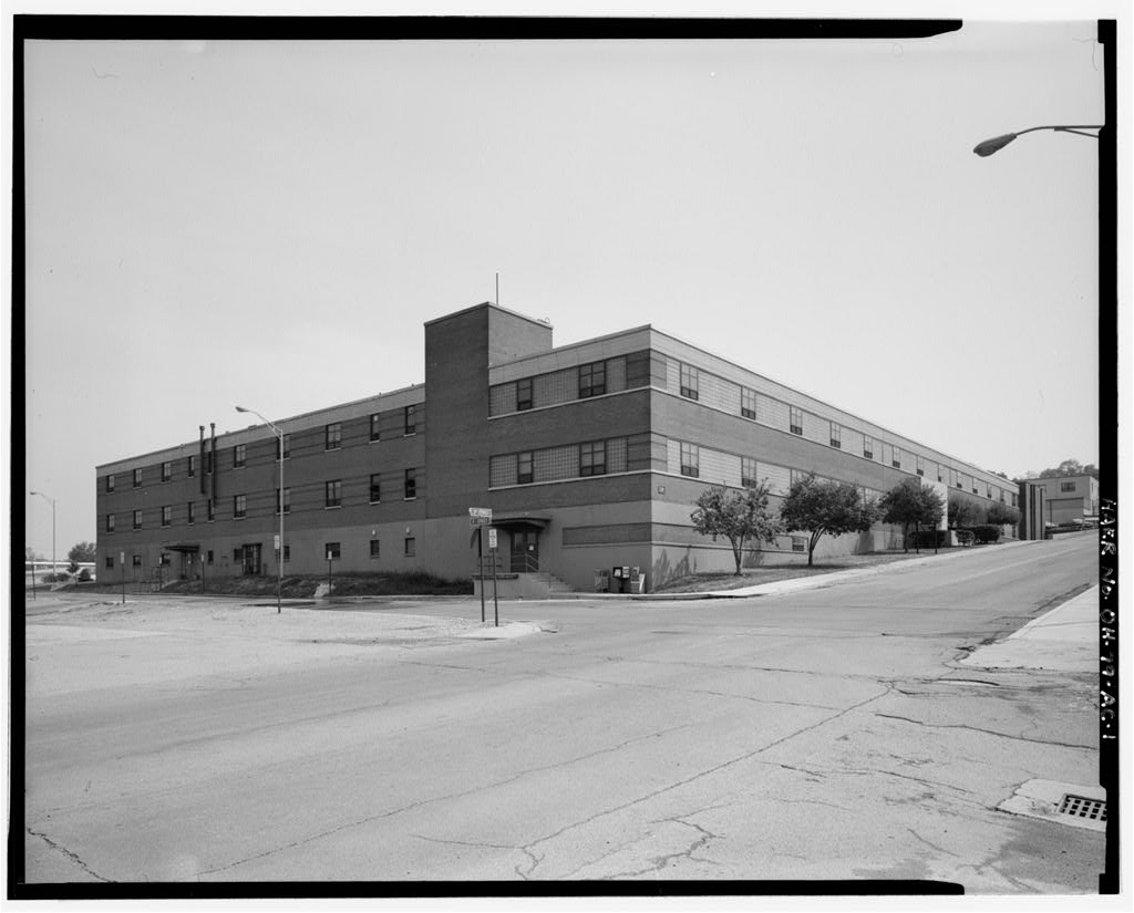 Wright-Patterson Air Force Base, Area B, Building 28, Aircraft Radio Laboratory, Dayton, Montgomery County, OH, photograph filed with the federal survey