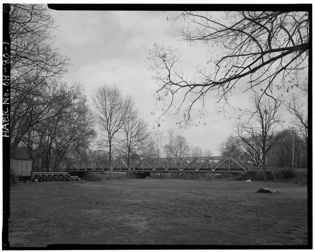 Cherry Street Bridge, Spanning Tuscarawas River, Canal Fulton, Stark County, OH, photograph filed with the federal survey