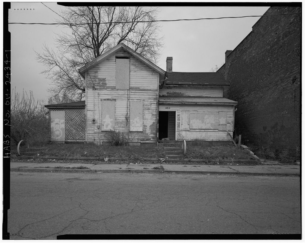 453 East Pleasant Street (house), Springfield, Clark County, OH, photograph filed with the federal survey