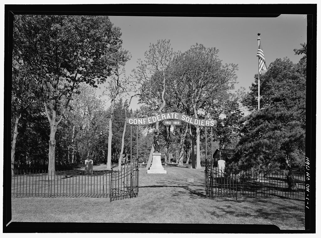 Confederate Stockade Cemetery, Johnson's Island, Sandusky, Erie County, OH, photograph filed with the federal survey